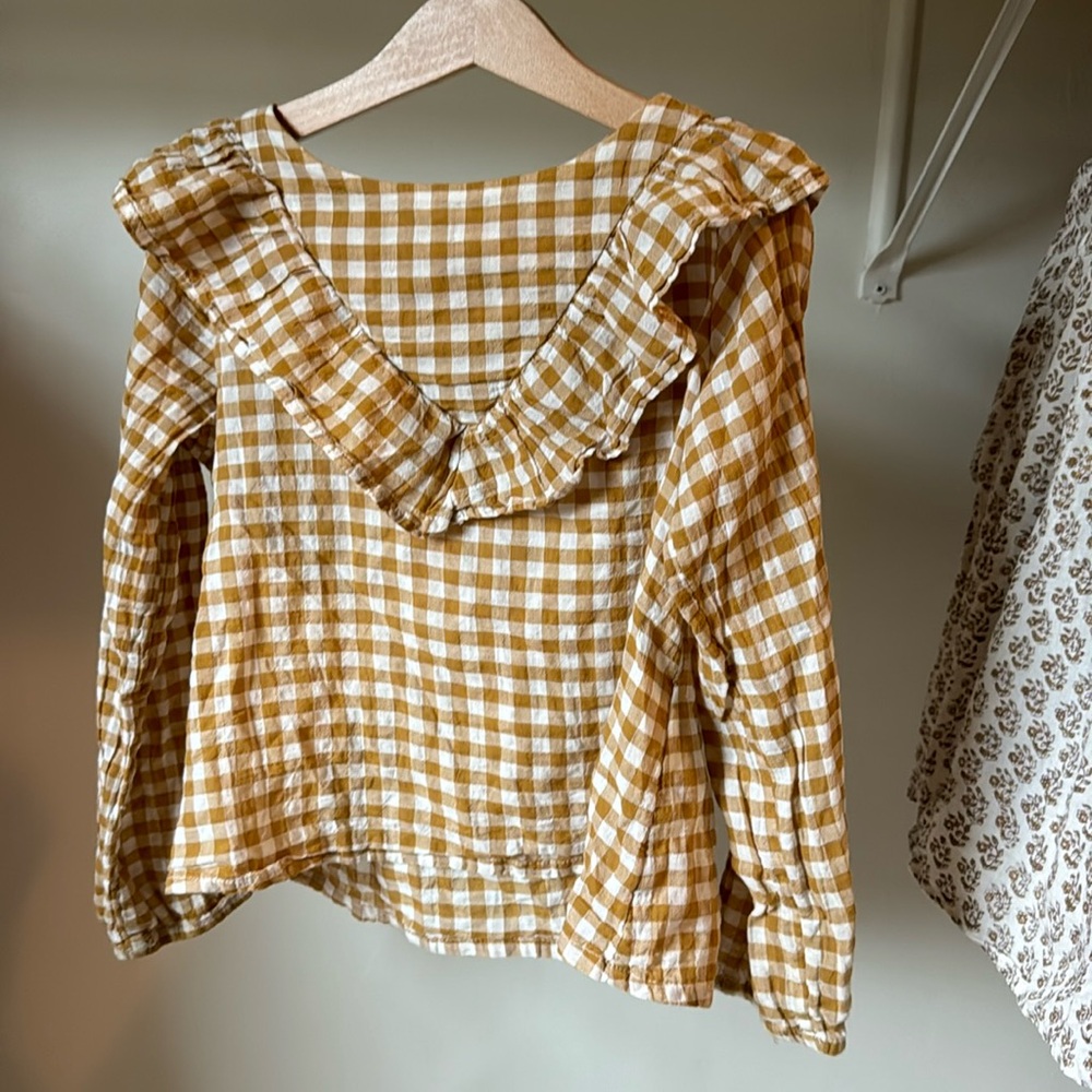 Long Sleeve Frill Blouse